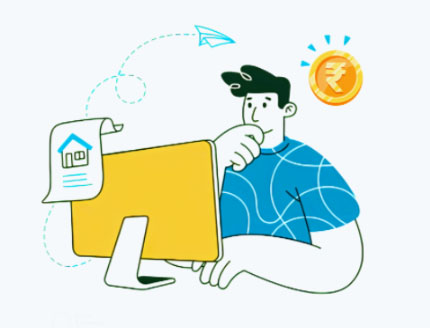 Illustration of getting a loan anywhere